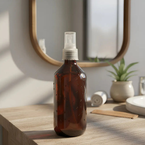 Botella PET de 250 ml con Atomizador | Ámbar, Blanco y Transparente