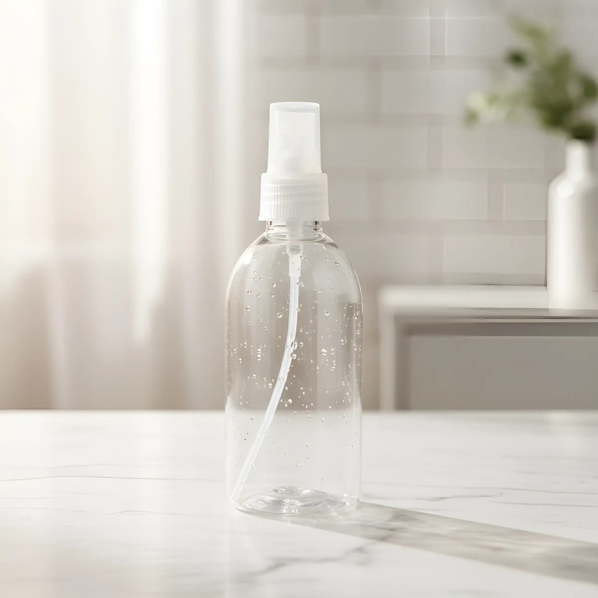 Botella PET de 250 ml con Atomizador | Ámbar, Blanco y Transparente