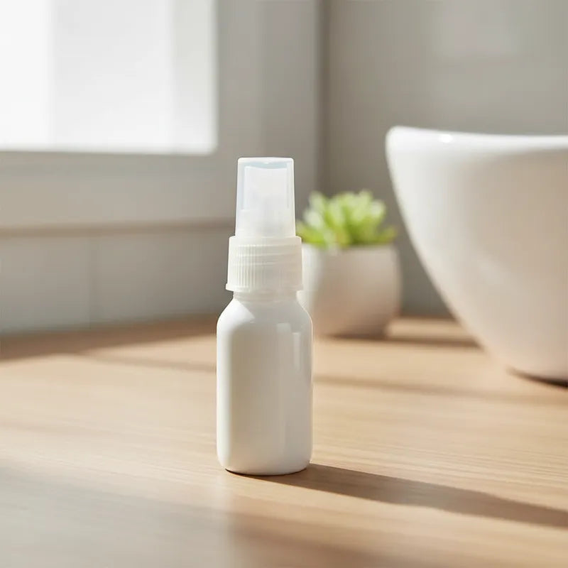 Botella PET de 40 ml con Atomizador | Ámbar, Blanco y Transparente