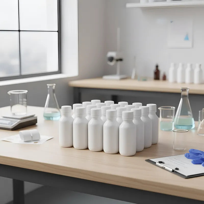 Botellas PET 60 ml con Tapa de Seguridad e Inserto gotero | Jarabes, Cosmética y Alimentos