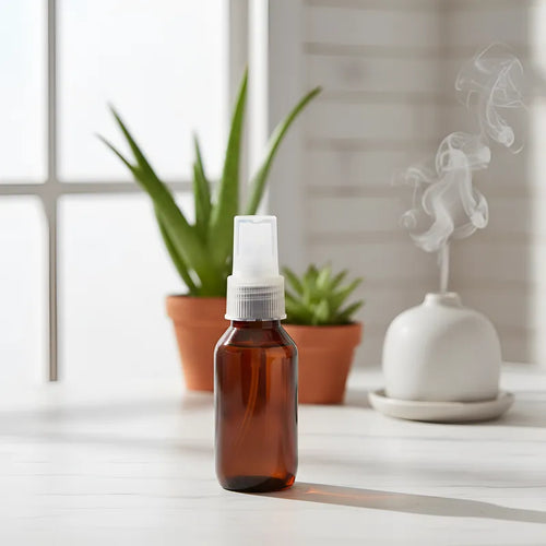Botella PET de 60 ml con Atomizador | Ámbar, Blanco y Transparente