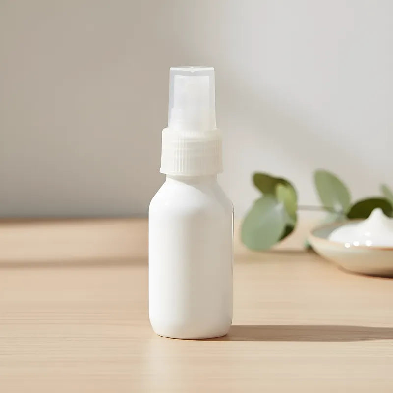 Botella PET de 60 ml con Atomizador | Ámbar, Blanco y Transparente