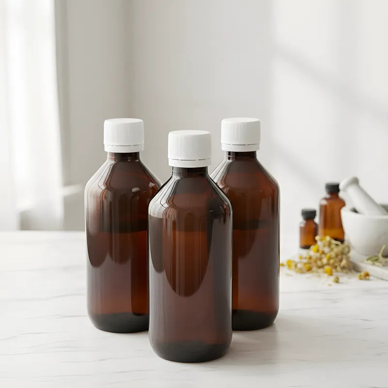 Botellas PET 250 ml con Tapa de Seguridad | Jarabes, Cosmética y Alimentos